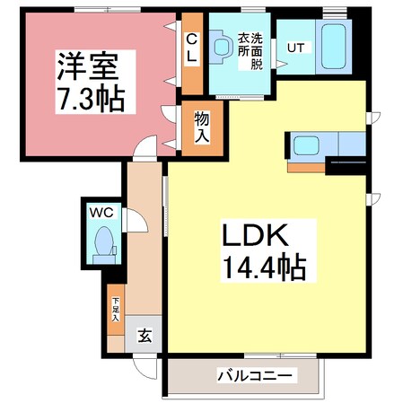 シャーメゾンFY-3の物件間取画像